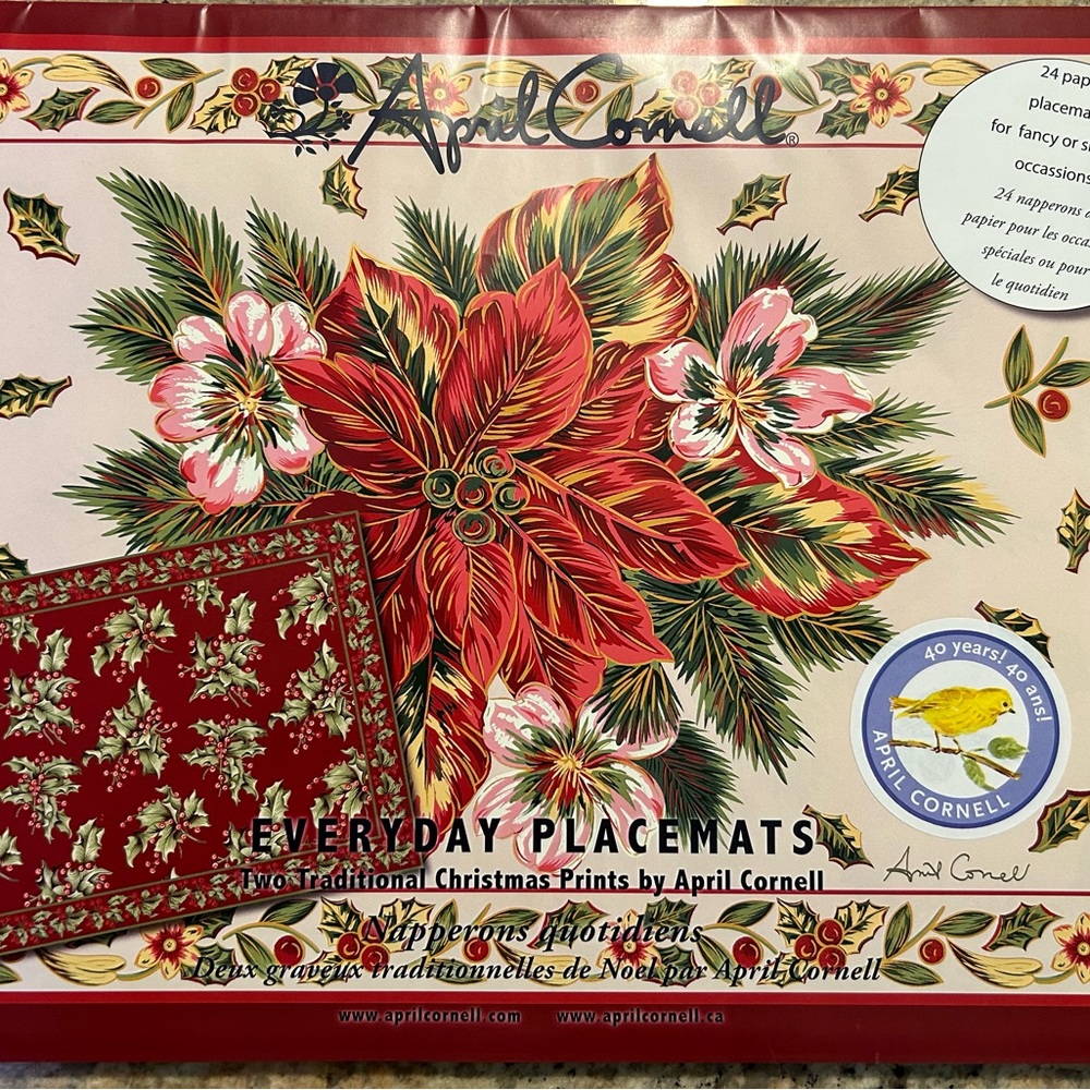 April Cornell everyday placemats - Christmas